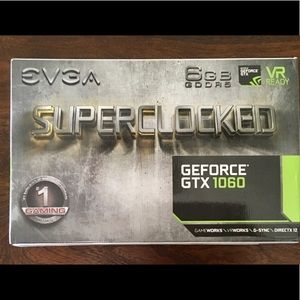 EVGA supercloked GeForce GTX 1060 6GB 2 fan